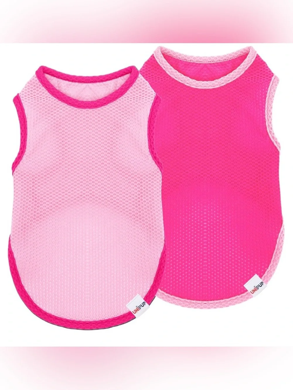 Breathable Pink Mesh Dog Cooling Shirt- Lightweight for Summer - Never Worn